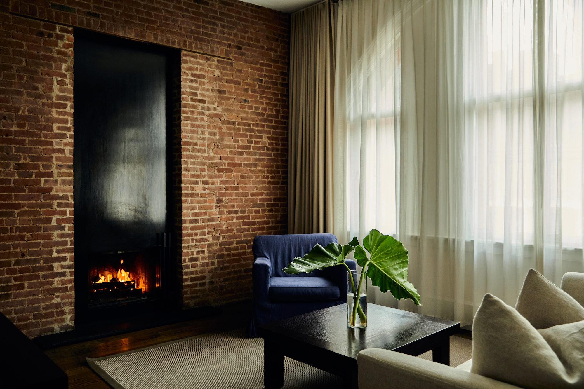 Mercer Hotel | fireplace