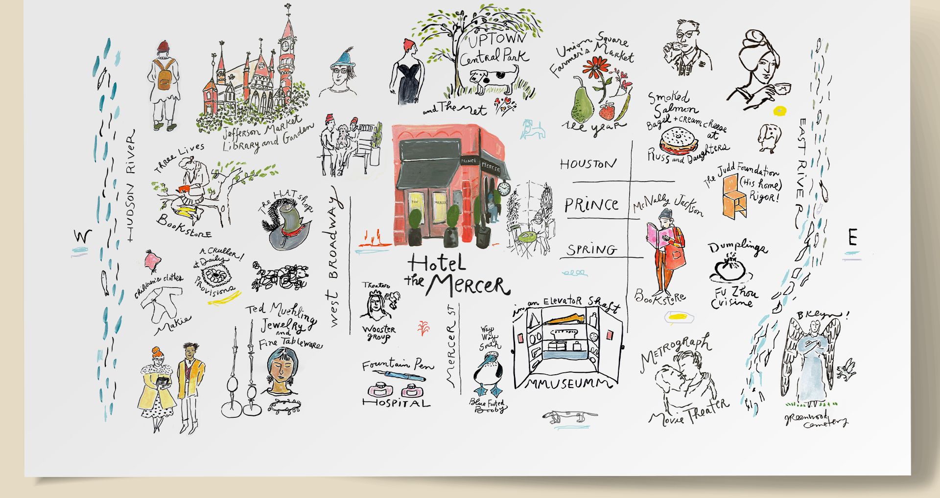 Mercer Neighborhood Illustration